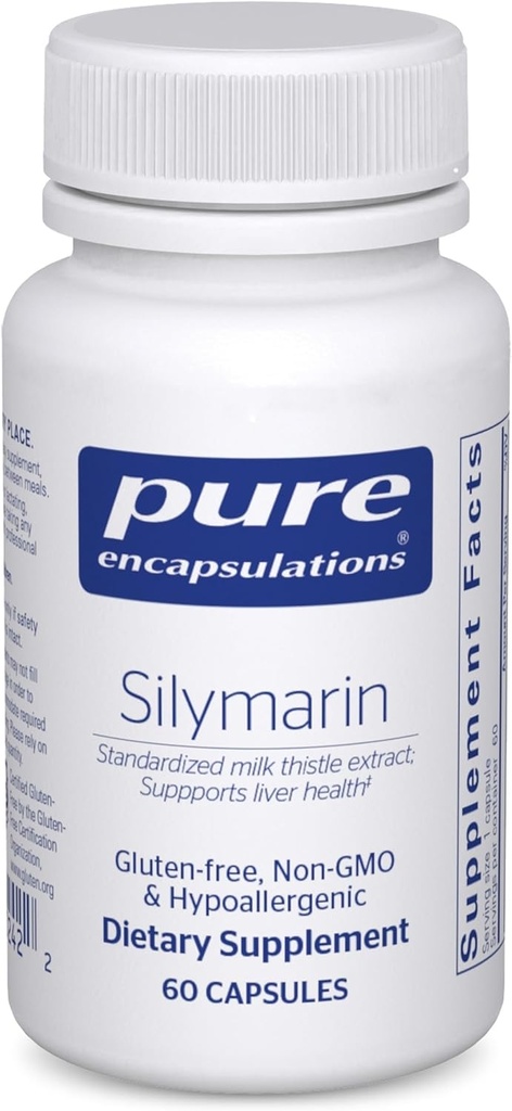 Saf Encapsulations Silymarin - 250 mg Süt Butle Per Capsule - Liver Health Support - Antioksis Supplement - Non-GMO & Vegan - 60 Capsules