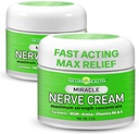 Mucize Nerve Cream - En Güçlü - Turmeric ve Arnica Meeting for Neuropati Discomfort Relief - Soothing Foot & Hand Formula with MSM, B6, E - Made in USA - 2 Pack