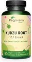 Vegavero Kudzu Kök | Kuzu Kökünün 12.000 mg | No-GMO & Vegan | Destek Menopause | Oat Extract + Vitamin C | 90 Capsules