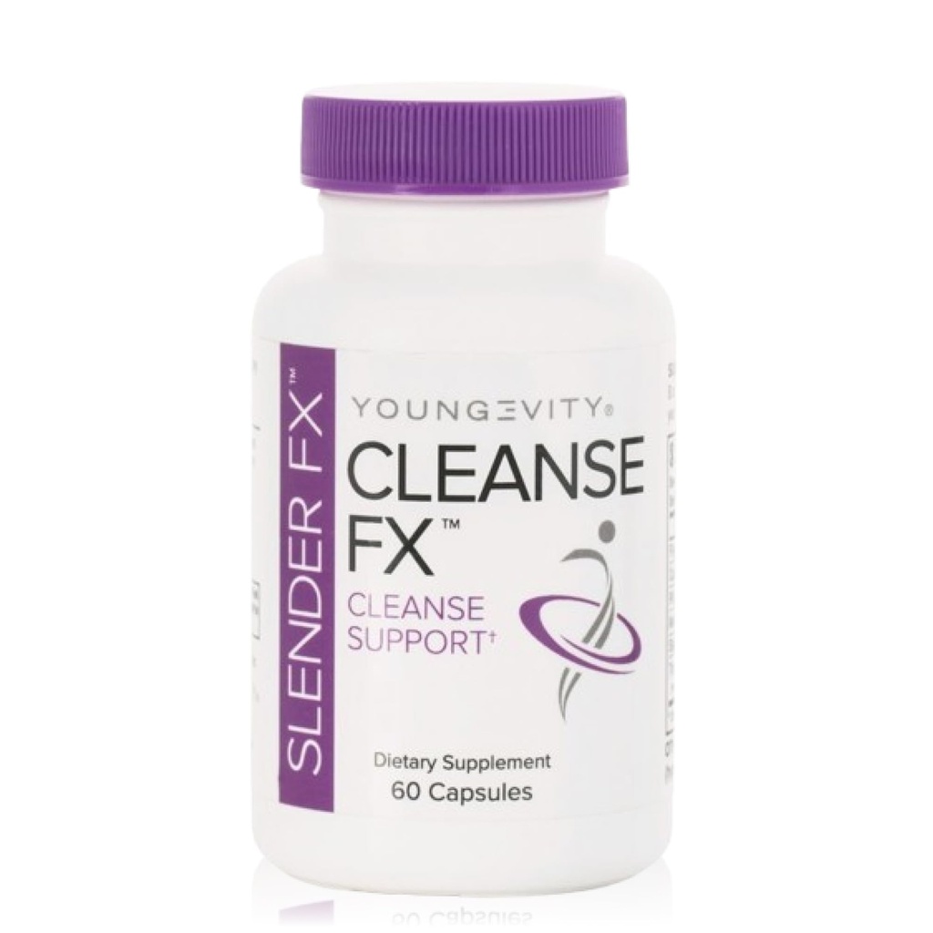Youngevity Slender FxTM Cleanse FxTM - Super Colon Cleanse 15 Gün - Doğal Herb Mix - Flax Tohum, Cape Aloe, Rhubarb Root, Triphala, Terpery Elm, Marshm Root - 60 Capsules (Pazart)