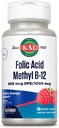 Kal 800 Mcg Folic Acid Me-12 Tablet, Raspberry, 60 Kont