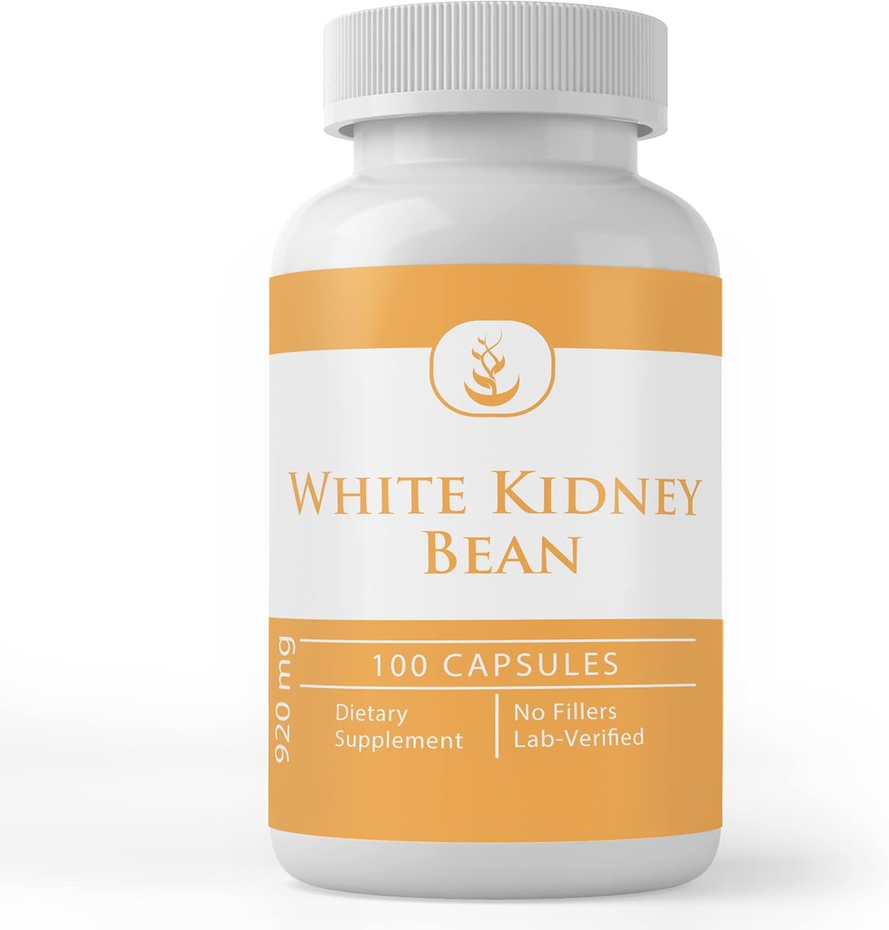 Pure Original Materialss White Kidney Bean, (100 Capsules) Her zaman Pure, No Wordss Or Fillers, Lab Onaylandı