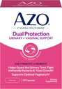 AZO Dual Protection, Urinary + Vaginal Support, Prebiyotiks and Probiyotiks for Women*, Starts Working within 24 Hours, Non-GMO, 30 Count Count