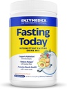 Enzymedica, Fasting Today, Intermittent Fasting Drink Mix with Electrolyte Toz Supplement for Hydration, Appetite and Muscle Health, Keto Friendly, Tropikalapp Pinele Flavor, 24 Hizmetler