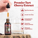 Gelişmiş Tart Cherry Extract - Real Tart Cherries - Phytonutrients'te Zengin - Daha İyi Aborpsiyon için Sıvı Türleme