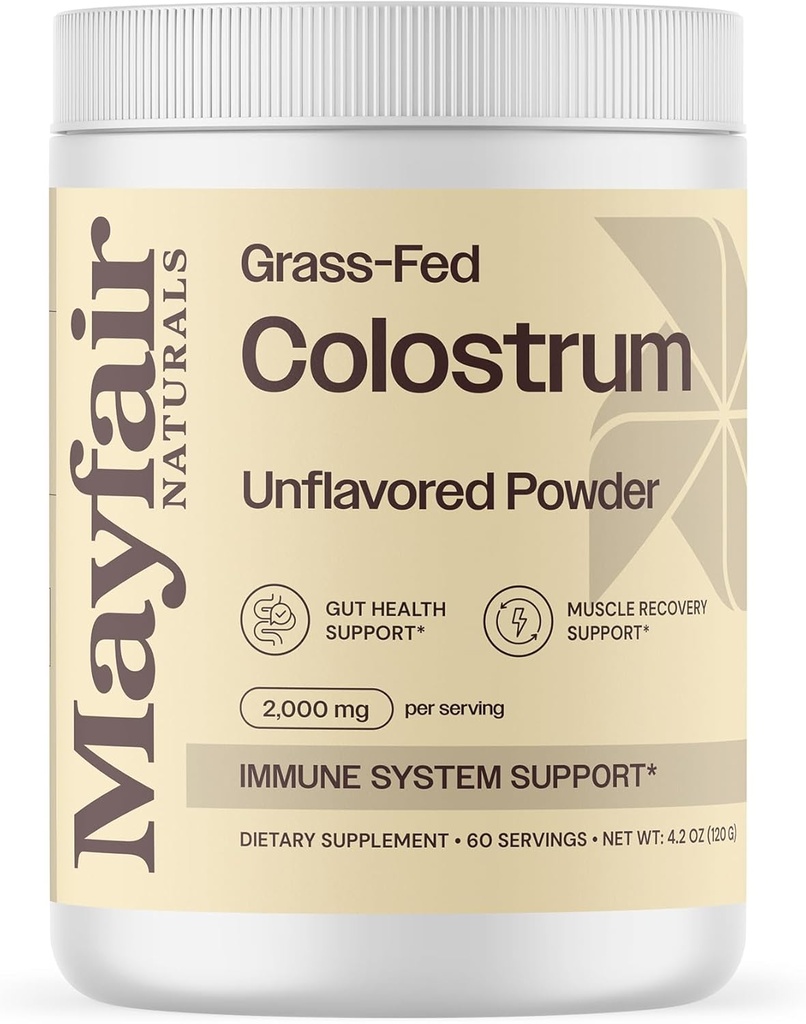 Grass-Fed Bovine Colostrum Supplement, Çocuklar ve Yetişkinler için, Immune System Desteği ve Gut Health, 60 Hizmetler