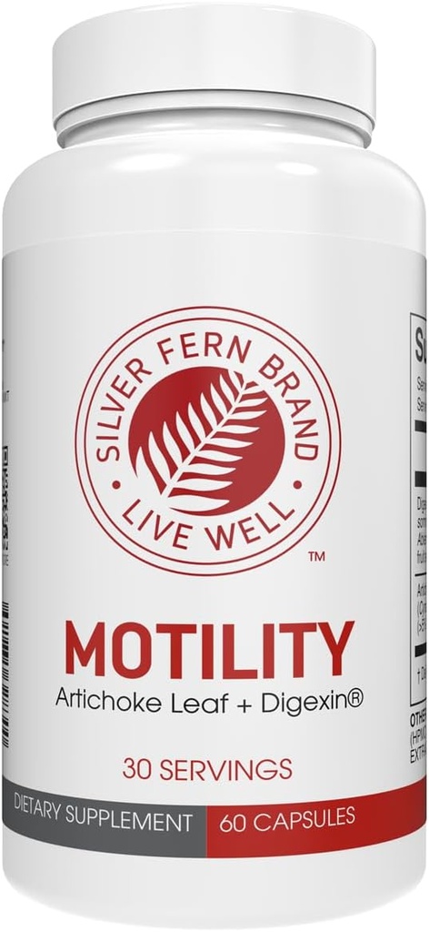 Silver Fern Brand Mottitude- Non-Laxative Constipation and Slow Motness Boost - 60 Capsules, 30 Day Supply - Contains Artichoke Leaf, Tender Okra Pods, & Winter Cherry