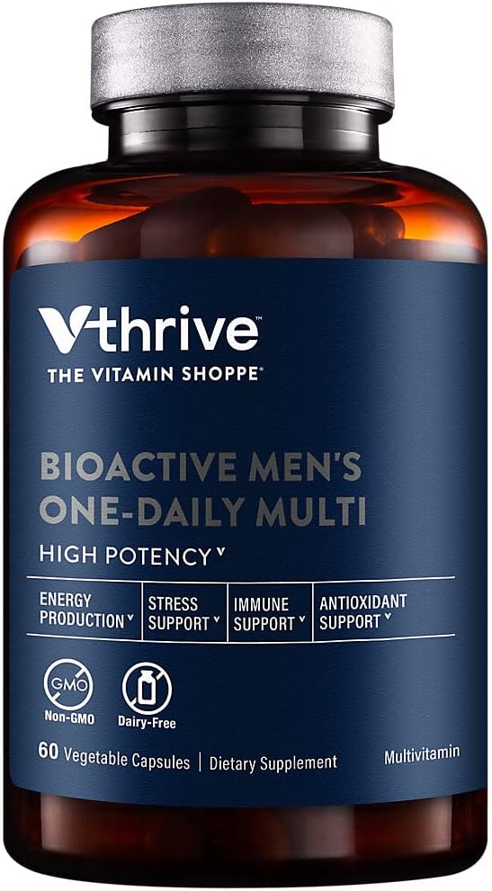 Vthrive Βιοενεργή πολυβιταμίνη ανδρών - μία καθημερινή Multi (60 κάψουλες λαχανικών)