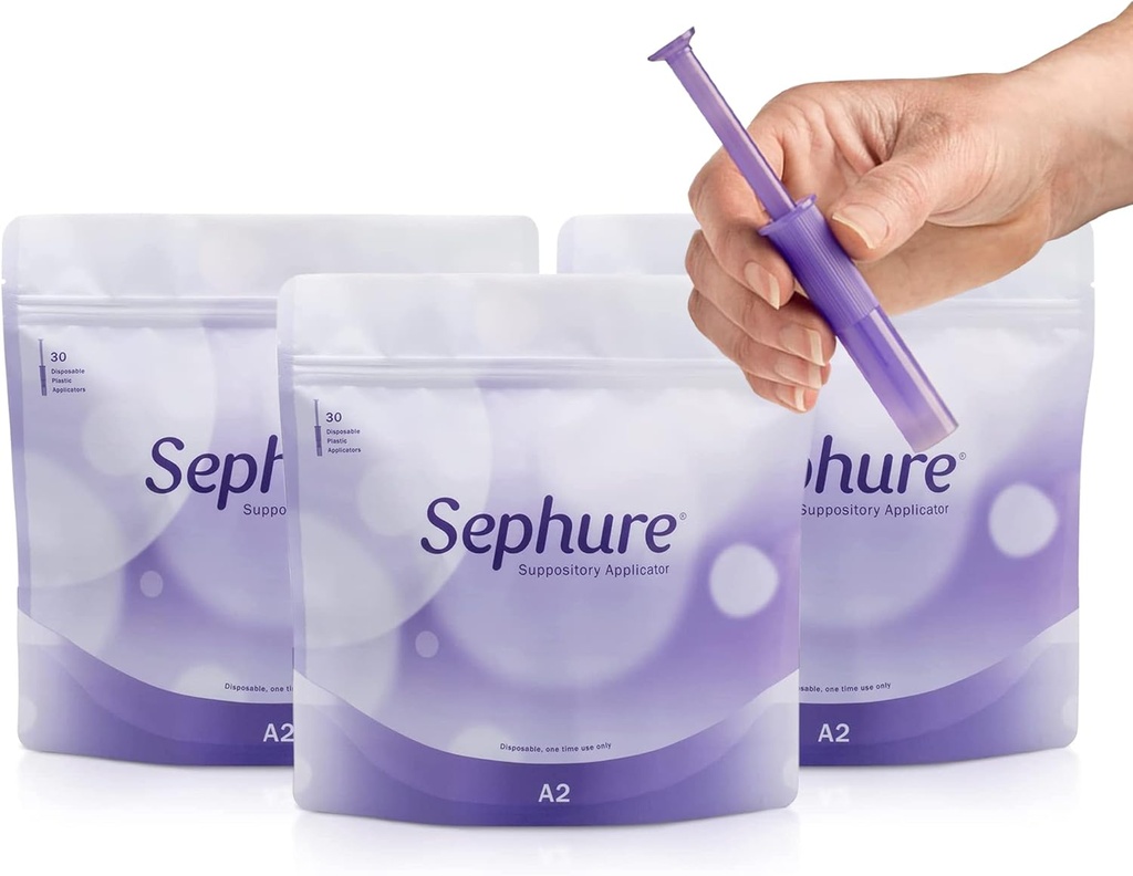 Εύκολη στη χρήση Appository Appolicator για γυναίκες και άνδρες, Disposable Applicator for Suppositories for Constipation from Various Brands, 3-Pack, 30 Count, Size A2
