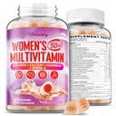 Multivitamin Gummies for Women 50 Plus - με Omega 3, Συνένζυμο Q10, Σιδήρος, Ασβέστιο, Ψευδάργυρος, Βιταμίνη A, C, D3, E, K2, B Complex, Folate - Πολλαπλές Βιταμίνες & Ορυκτά για Ενέργεια, Ομορφιά, Ανοσοποιητικό, Χωρίς Ζάχαρη