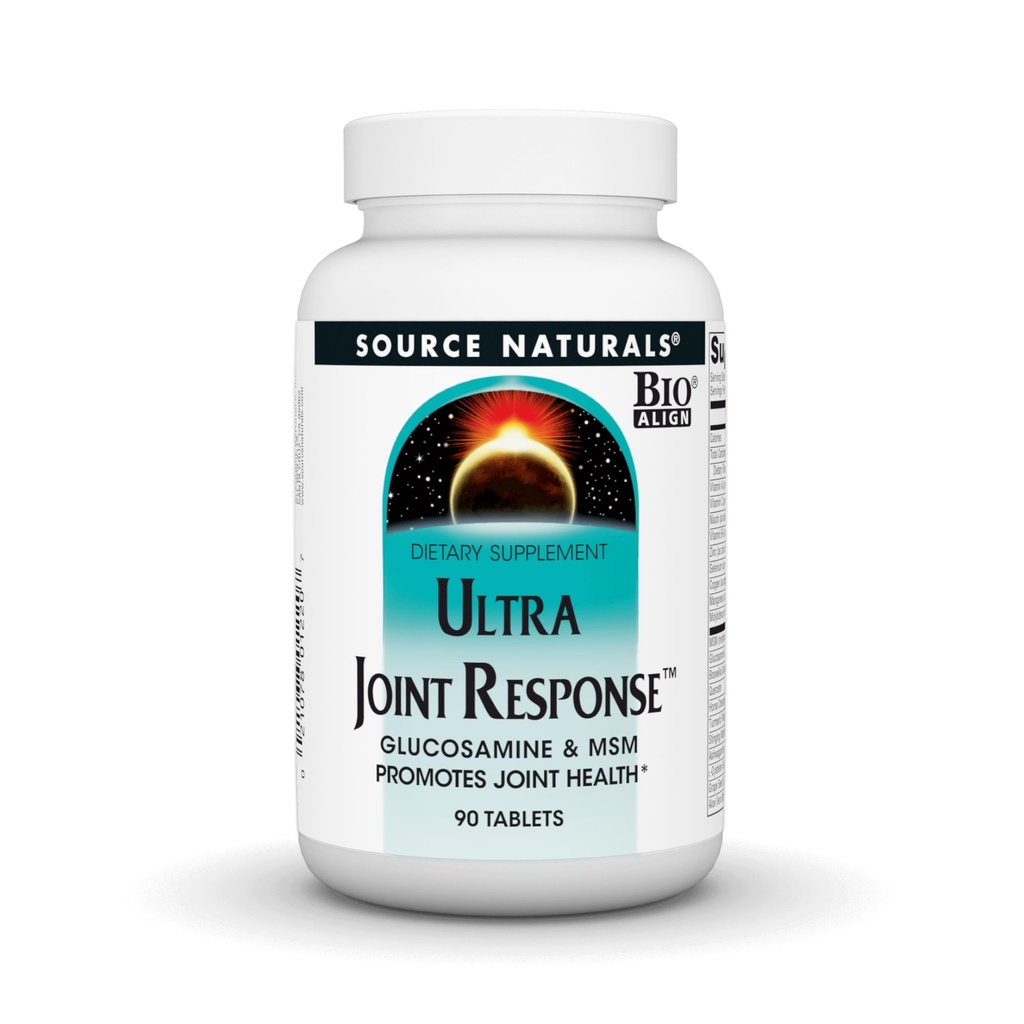 Source Naturals Ultra Joint Response, Bio-Align, Glucosamine ve MSM, Ortak Sağlık * - 90 Tabletler
