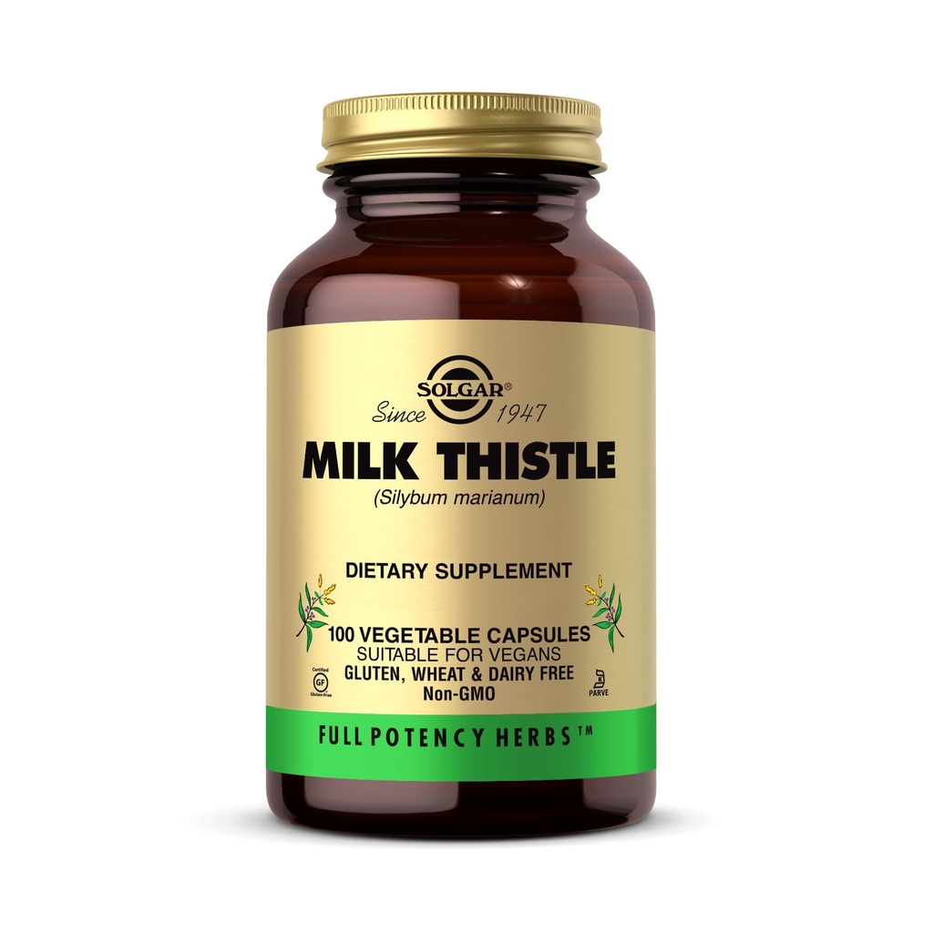 Solgar Süt Butle - 100 Sebze Kapsülleri - Tam Potency (FP) - Non-GMO, Vegan, Gluten Free, Dairy Free, Kosher - 100 Hizmet