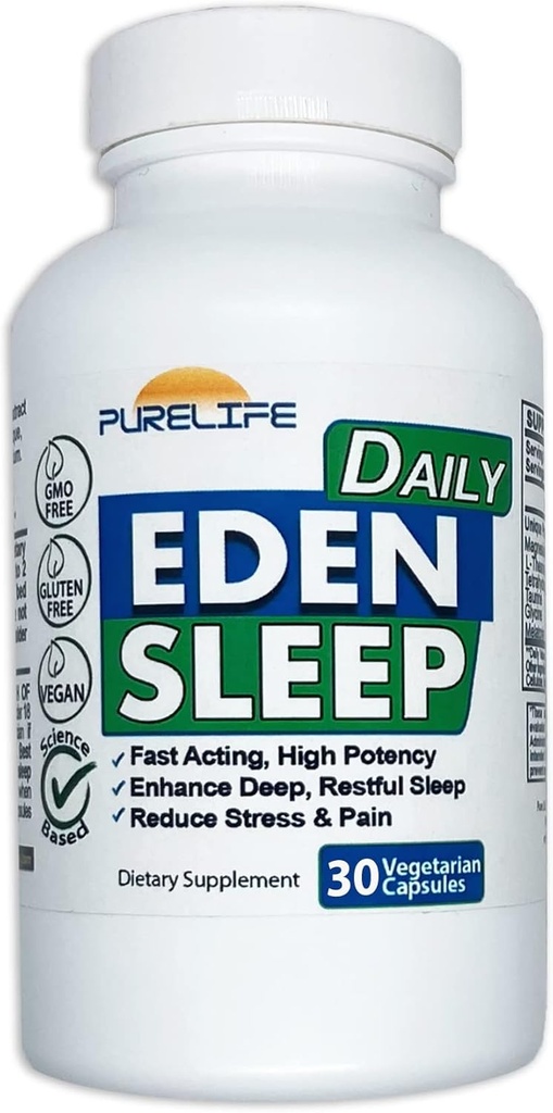 Cennet Günlük Uyku [Yeni GABA Ücretsiz Formula] – Fall Asleep Faster, Rahat Your Body, Discover Deep and Restful Sleep (30 Vegan Capsules)