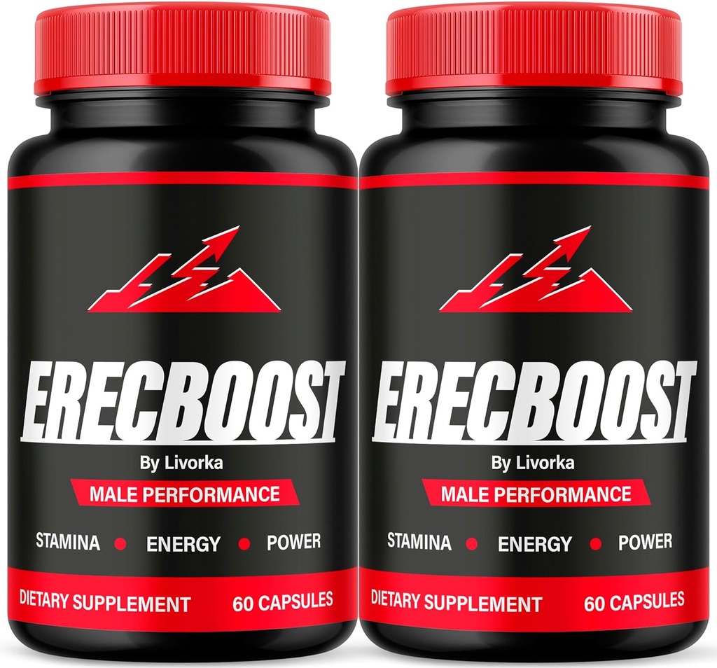 (2 Pack) Erkekler için Erecboost Capsules, Erecboost Original, Erecboost for Men, ErecBooster, Erecboost En Capsulas, ErecaBoost Pills, Eboorecst Natural Advanced Formula, 120 Capsules