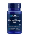 Life Extension Herbal Sleep PM, Lemon Balm, honokiol (Magnolia bark), Chamomile, Sağlıklı Uykuyu, Hormonsuz, melatoninsiz, Gluten Free, Non-GMO, Vegetarian, 30 Capsules