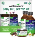 Wellements Organic Baby 4 Ay+ için Daha İyi Kit Hissediyor | Day & Night Syrups with Chest & Foot Rub | Soothing Comfort* for Bebekler | USDA Sertifikalı Organik, Non-GMO, Gentle Baby Care Set
