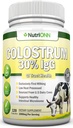 Colostrum - 1000mg - 120 κάψουλες - 30% IgG - Μη ΓΤΟ ΗΠΑ Γαλακτοκομικά - Πρώτη Άρμεξη Βοοειδή Colostrum - Χαμηλή Θερμότητα Επεξεργασμένο - Μεγάλη για την Ελκυστική Υγεία - Ανοσοποιητική Υποστήριξη - Οστά και Μυική Υγεία