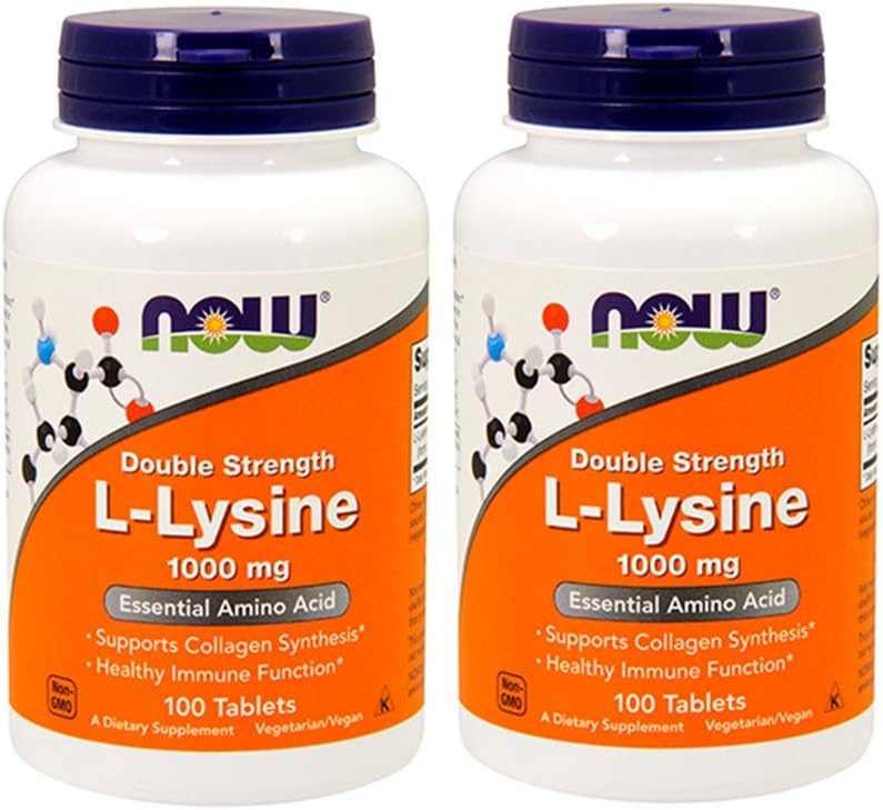 Şimdi Gıdalar L-Lysine 1000 mg, 100 Tablet (Pack of 2)