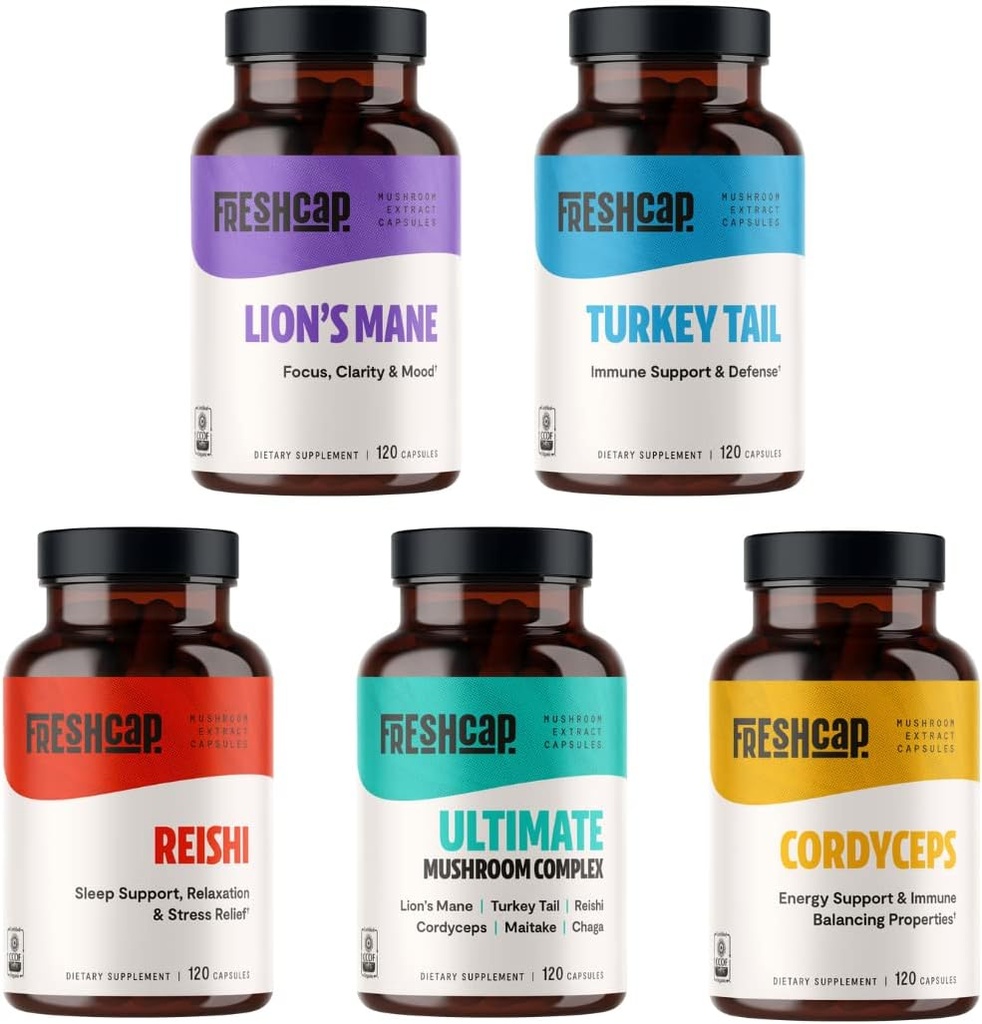 FreshCap, Ultimate Mushrooms Start Kit (Capsules)