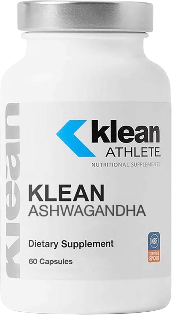 Klean Athlete Klean Ashwagandha - for Occasional Stress - Supports Adaptations to Training* - Adaptogen Blend - Vegan & Non GMO - 60 Capsules