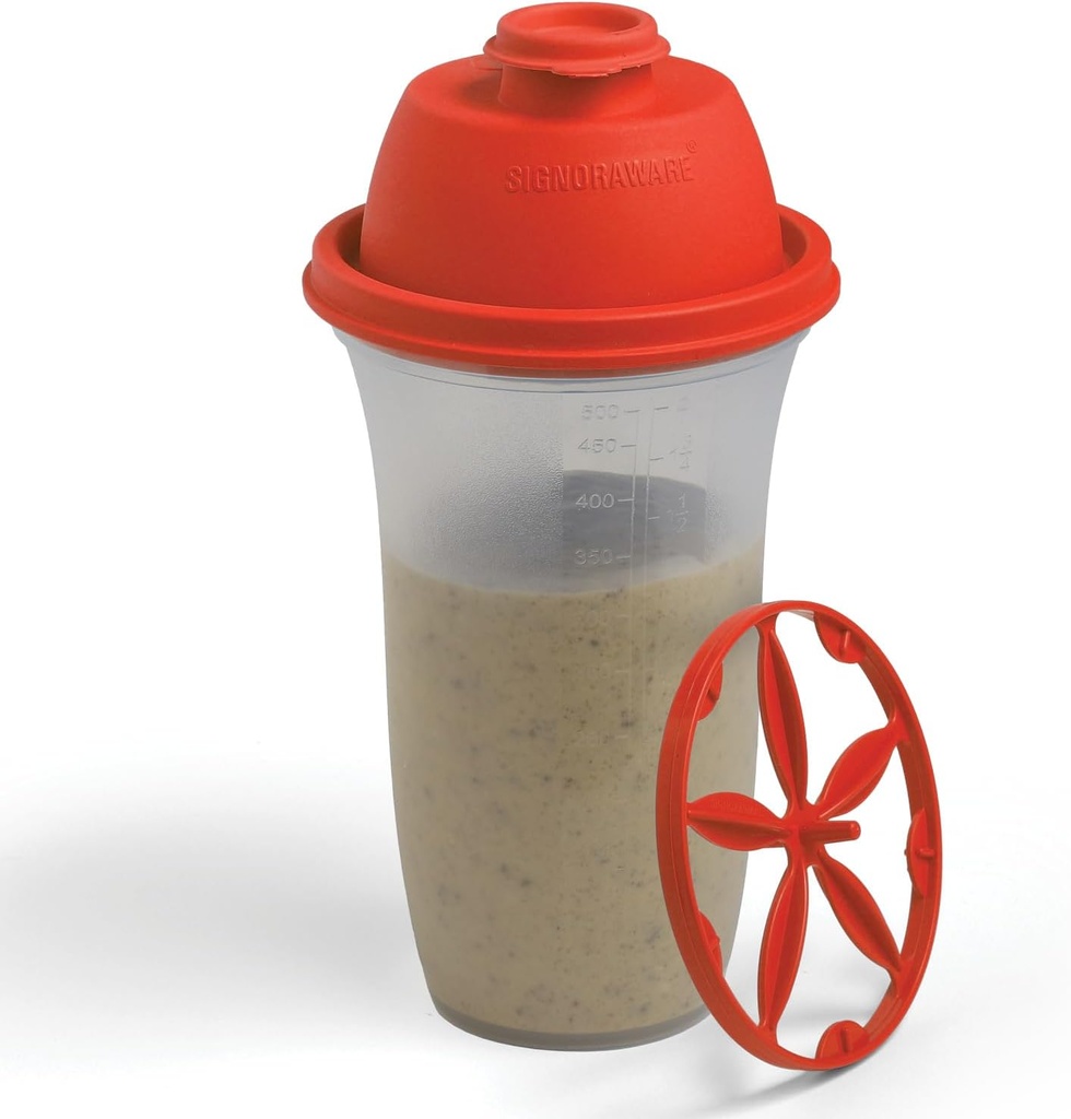 SORA WARE Shaker Şişeler | 17-Ounce Plastik Protein Shake Şişe for Mealchange Shakes & Smoothies, Beverages, Mix Salad Dressing & Sauces, Margarita, & More