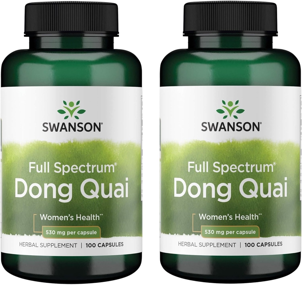 Swanson Dong Quai 530 Milligrams 100 Capsules (2 Pack)