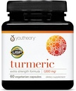 Youtheory Turmeric Extra Strength - 1. 000 mg - Υποστηρίζει τον εγκέφαλο, τους μυς και την κοινή υγεία* - Περιέχει βιοενεργούς, κουρκουμινοειδή & εκχυλίσματα βοτάνων - USP Επαληθευμένο - 60 κάψουλες χορτοφάγων (30-Day Supply)