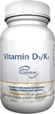 ZYCAL Vitamin D3/K2 Supplement (60 Capsules), Kemik ve Ortak Sağlığınızı Geliştir, Üstün Kemik Desteği, Sağlıklı Fonksiyonları Geliştirmek, Immune Sisteminizi Güçlendirmek, Gluten-Free-GMO, Gluten-Free-GMO, Gluten-Free
