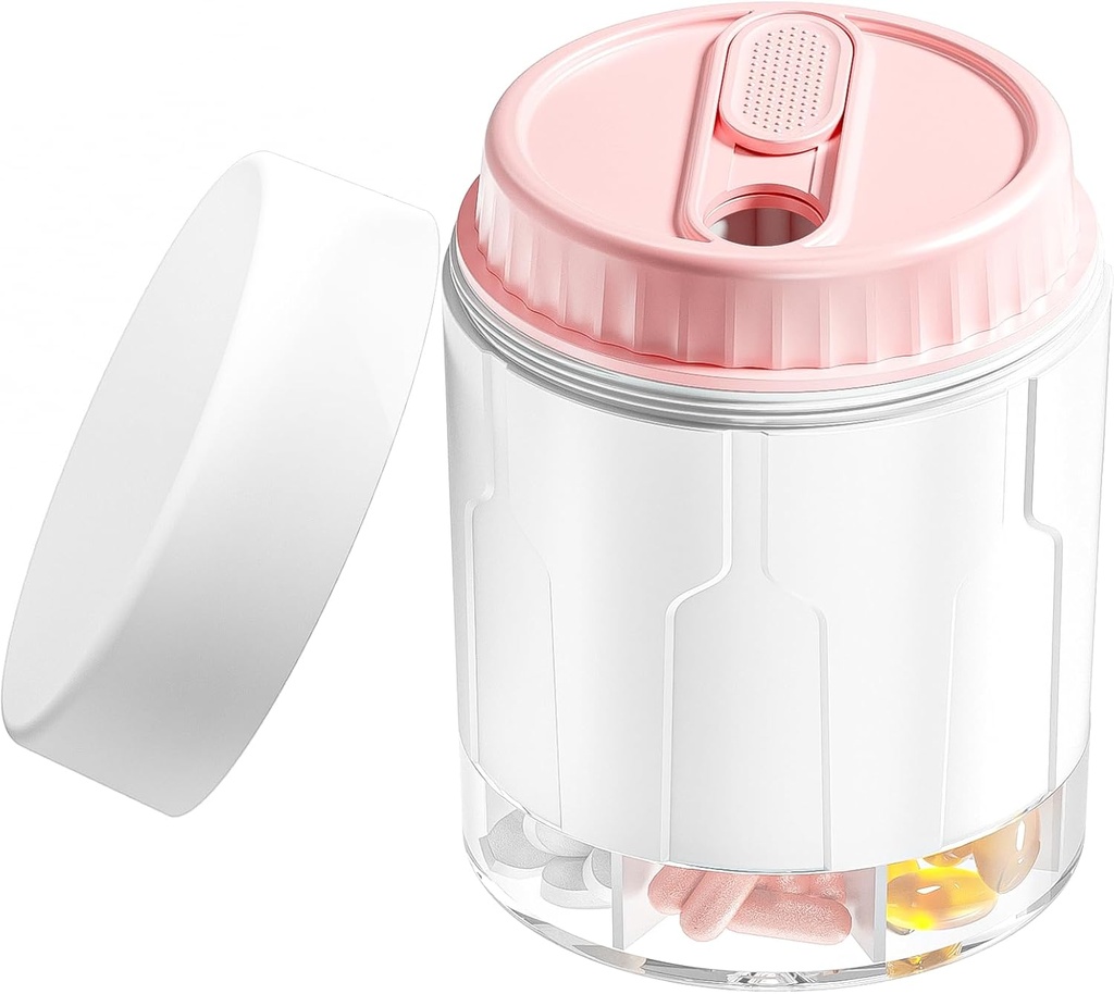 Haftalık Seyahat Pill Organizer, Daily Supplement Organizer 7 Büyük Karşılaştırmalar, Pill Box Case Kullanımı Kolay, Büyük Vitamin Kaynağı, Çok işlevli Pill Storage İlaç için Tutulma (Pink)