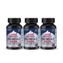 NANOWELL Wild Alaskan rTG Omega-3 Fish Oil 1196 mg - EPA, DHA, D3 & E - 120 Softgels x 3 Şişe (360) Kont