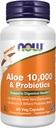 NOW Foods Supplements, Aloe 10,000 & Probiotics with 10-Strain (5 Billion) Probiotic Blend, 60 Veg Capsules
