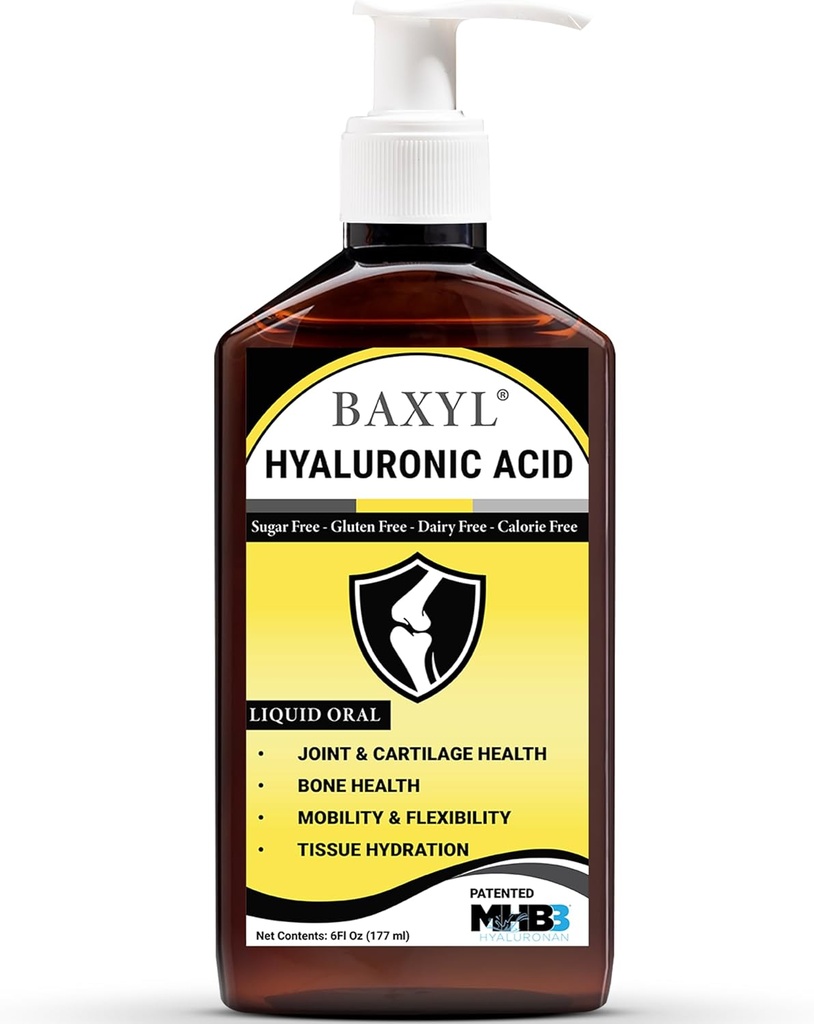 Baxyl - Anonim Hyaluronic Asit for Joint Relief Supplement (Vegan, Gluten-Free, Non-GMO, Patented Oral MHB3)