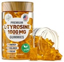 BioVit L Tyrosine Gummies - Activated Amino Acid L Tyrosine Supplement - Natural Focus, Mood and Energy Supplement for Kids & Adults - L-Tyrosine 1000MG per Serving, 500MG per Gummy - 60 Vegan Gummies