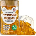 BioVit L Tyrosine Gummies - Aktif Amino Asit L Tyrosine Supplement - Natural Focus, Mood and Energy Supplement for Kids & Yetişkinler - L-Tyrosine 1000MG per Gummy - 60 Vegan Gummies