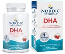 Nordic Naturals DHA, Strawberry - 90 Soft Gels - 830 mg Omega-3 - Beyin ve Nervous Sistem Desteği için Yüksek Düzey DHA Formula - Non-GMO - 45 Hizmet