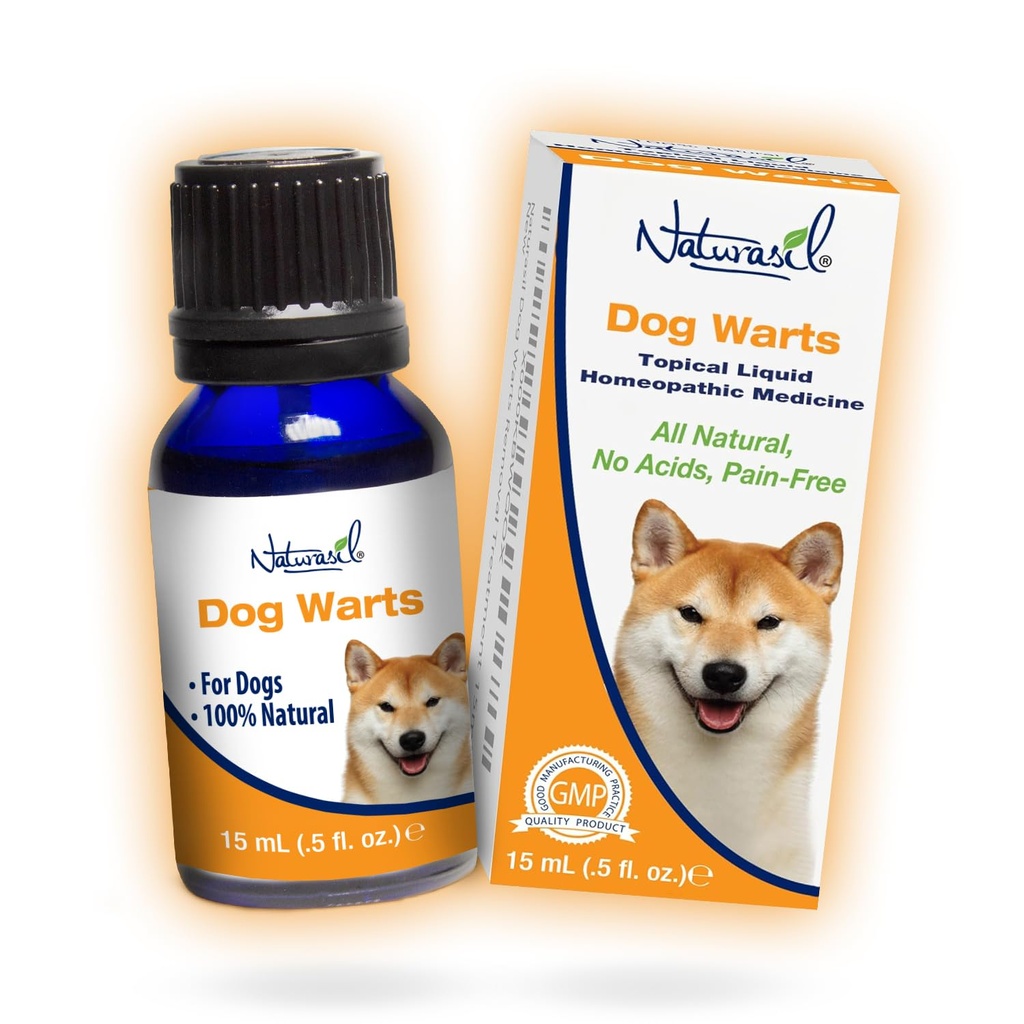 All-Doğal Köpek Savaşları Naturasil tarafından kaldırıldı - Pure Thuja & Plant Extracts for Topical Wart & Skin Blemish Beamr on Pets | Fast-Acting, Gentle & Pain-Free | No Acids | Safe for Dogs 3+ Ay | 15mL