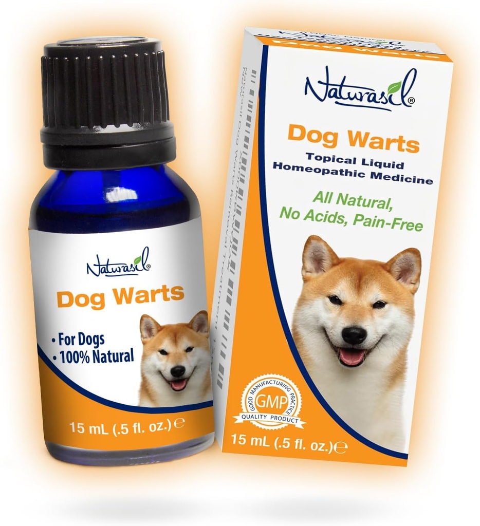 All-Doğal Köpek Savaşları Naturasil tarafından kaldırıldı - Pure Thuja & Plant Extracts for Topical Wart & Skin Blemish Beamr on Pets | Fast-Acting, Gentle & Pain-Free | No Acids | Safe for Dogs 3+ Ay | 15mL