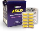 Akilis Antioksi Liver Support Pills (100 Vegi Caps, 33 Dos) – Daha İyi Sabahlar İçmeden Sonra Kurtarma, Detox & Onarım Hovenia Dulcis, Milk Thistle, Glutathione ve 16 Malzemeler