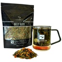 Pure And Easy Tea, Belly Bliss, Natural Detox & Bloating Relief Tea,% 100 Natural Loose Leaf Şamba Mate, Dandelion Leaf, Caffeinated, 30-Day Supply, 100g