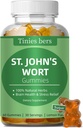 St John's Wort Gummies 500 mg, Sugar Free Gummies for Yetişkinler Kids, Best Herbs Gummies for Brain and Stress Relief, Non-GMO, Gulten Free, Vegan, Pectin, 60