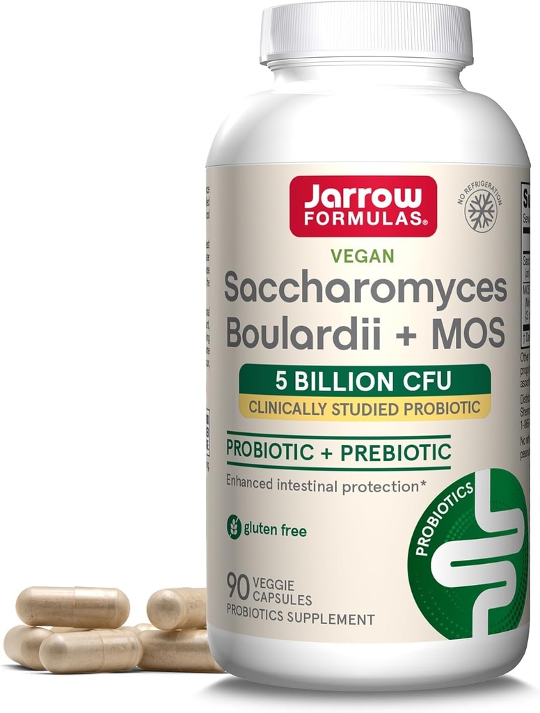 Jarrow Formulas, Saccharomyces Boulardii MOS, 90 Kont