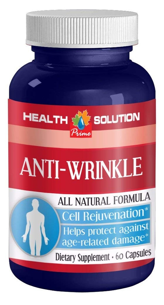A C E takviyesi - ANTI-WRINKLE ANTI-AGING COMPLEX- Anti kırışık vitaminler, kadınlar için anti kırışıklık asit serumu yüz nemlendirici anti-aging - 1 Şişe 60 Capsules