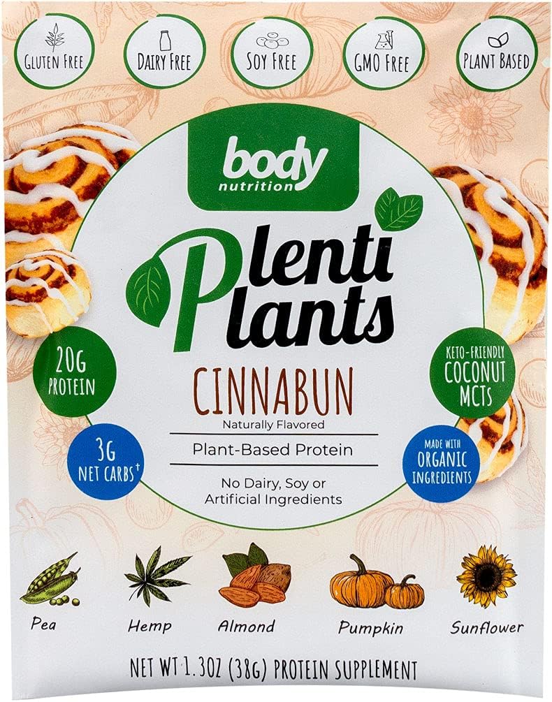 Vücut Beslenme PlentiPlants Plant Temel Protein (CinnaBun, 38g)
