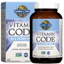 Garden of Life Multivitamin for Men - Vitamin Code 50 & Wiseer Men's Raw Whole Food Vitamin Supplement with Probiotics, Vegetarian, 120 Κάψουλες