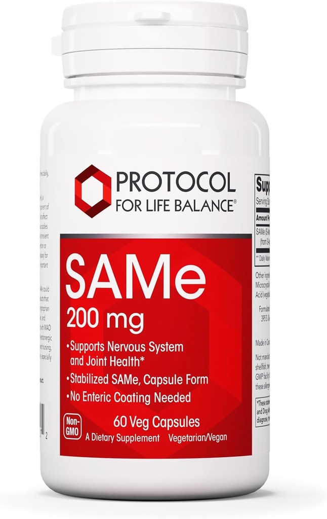 PROTOCOL FOR LIFE BALANCE Same 200 mg - Beyin Desteği ve Ortak Supplement - 60 Veg Caps