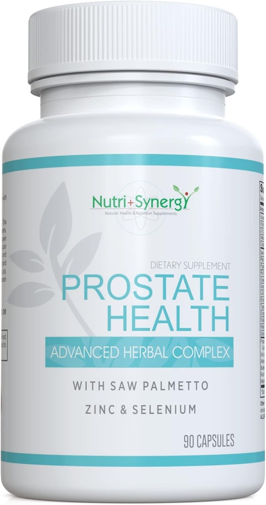 Prostate Health - Saw Palmetto, çinko, Vitamins B6 & E, Selenium, Prostate Support için Gelişmiş Formula. 90 Capsules