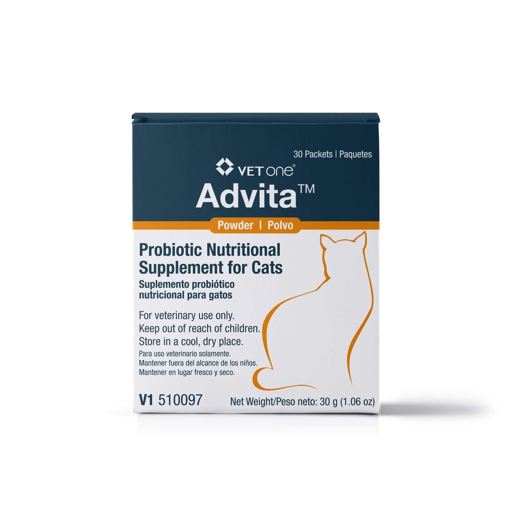 VetOne Advita Toz Probiyotik Beslenme Supplement for Cats - 30 (1 gram) paketler