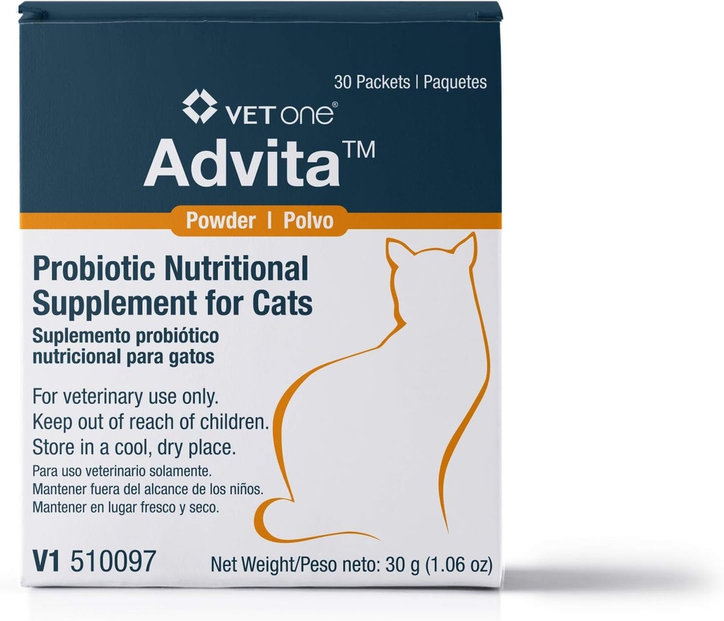 VetOne Advita Toz Probiyotik Beslenme Supplement for Cats - 30 (1 gram) paketler