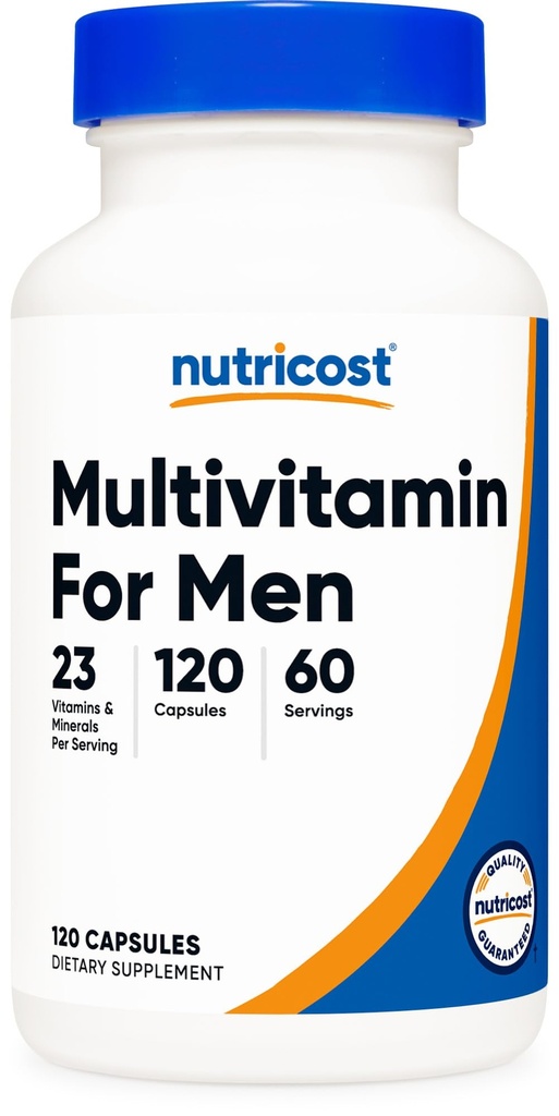 Nutricost Multivitamin for Men 120 Κάψουλες - Βιταμίνες και Ορυκτά για τον Υγιή Άνδρα