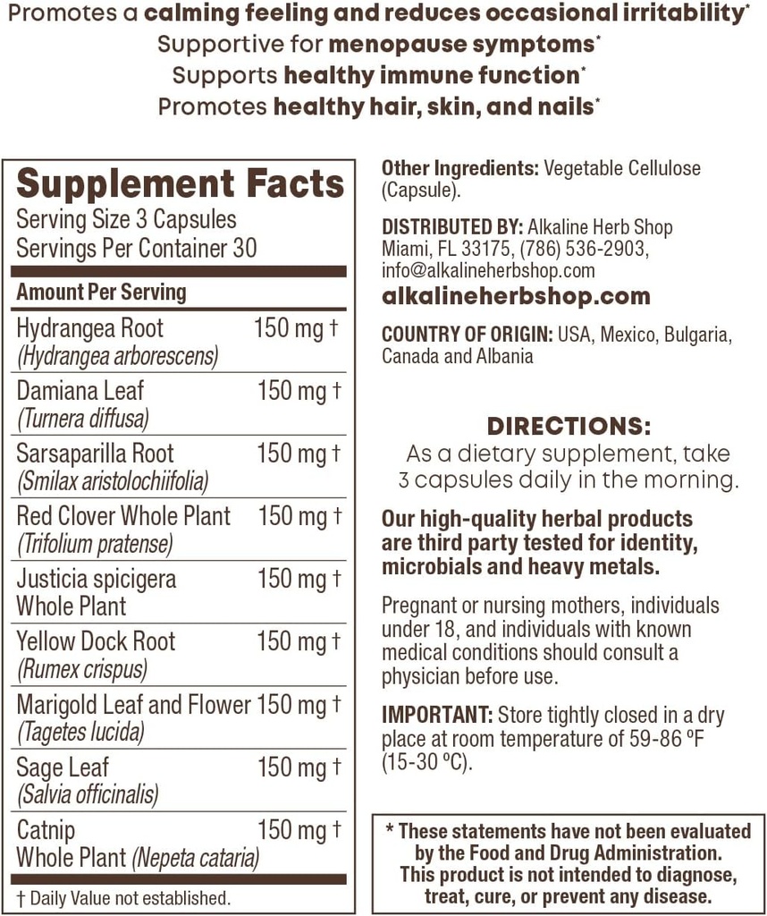 Herb Shop Her Supplement 90 Capsules (Her Wellness)